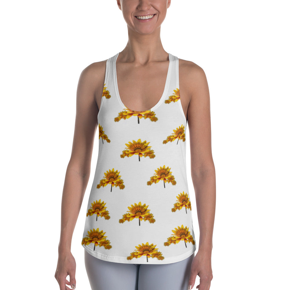 Yellow Flower Tank - Teeznmo
