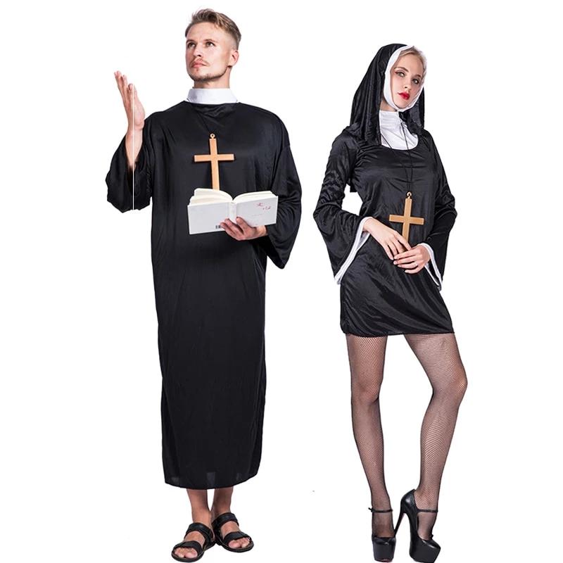 Sexy Nun & Priest Couples Costume