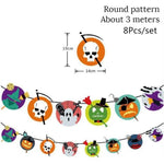 8pcs/set Hanging Swirl Halloween Decoration