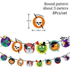 8pcs/set Hanging Swirl Halloween Decoration