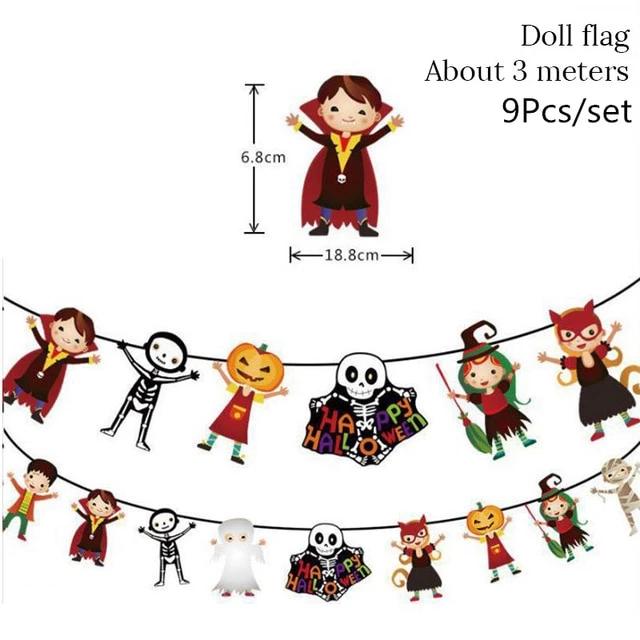 9pcs/set Hanging Halloween Decoration