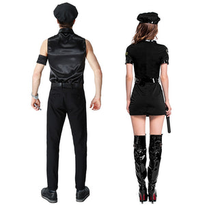 Sexy Police Uniform Couples Costume