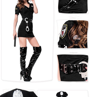 Sexy Police Uniform Couples Costume