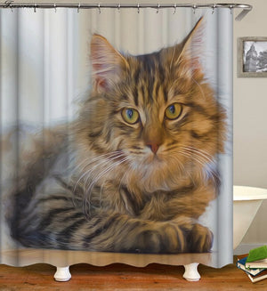 Cat Lovers shower curtains - Teeznmo