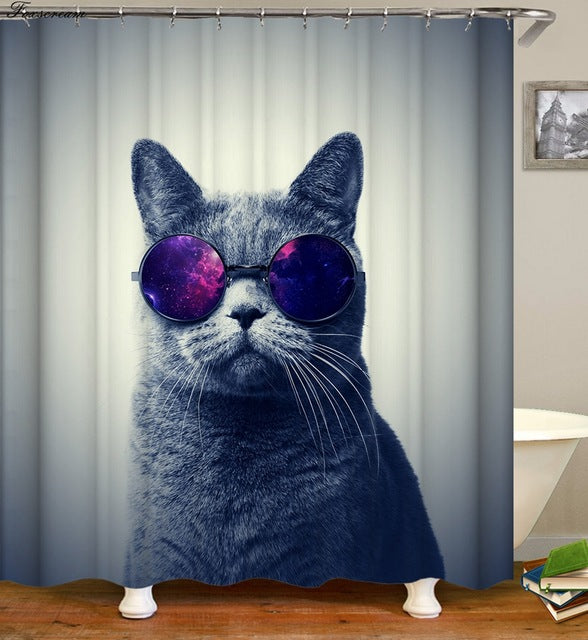 Cat Lovers shower curtains - Teeznmo