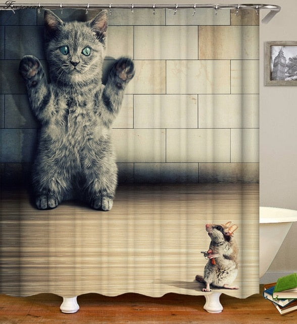 Cat Lovers shower curtains - Teeznmo