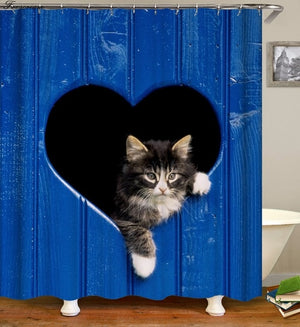 Cat Lovers shower curtains - Teeznmo