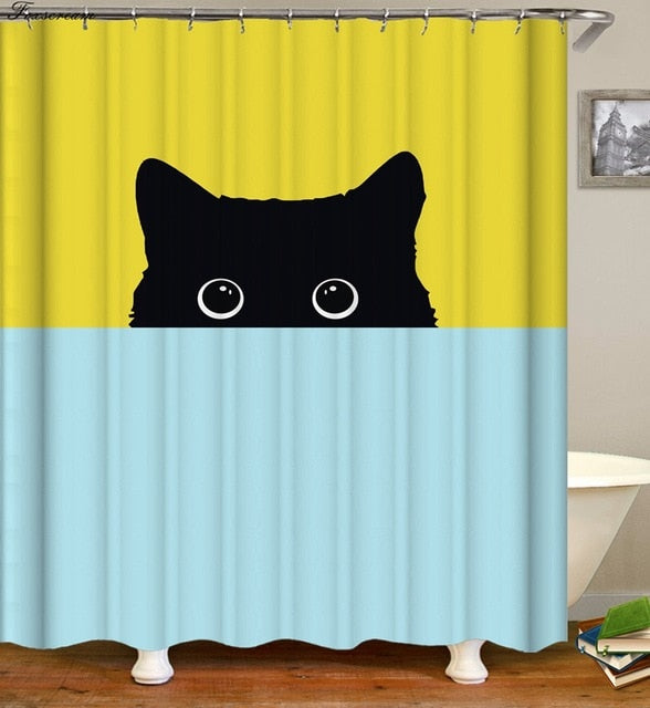 Cat Lovers shower curtains - Teeznmo