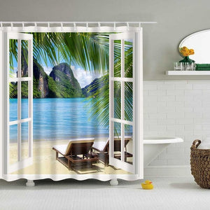 Beach Shower Curtains - Teeznmo