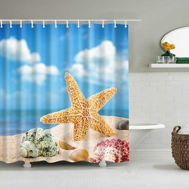 Beach Shower Curtains - Teeznmo