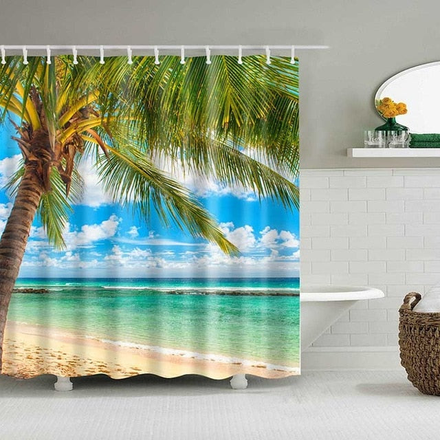 Beach Shower Curtains - Teeznmo