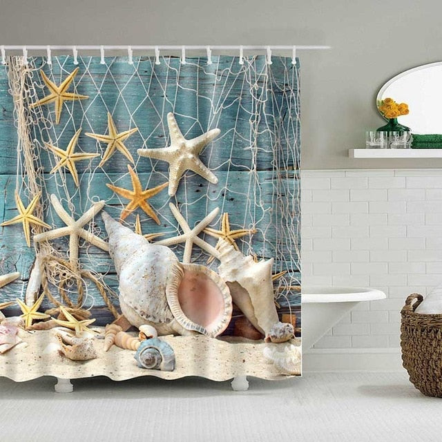 Beach Shower Curtains - Teeznmo