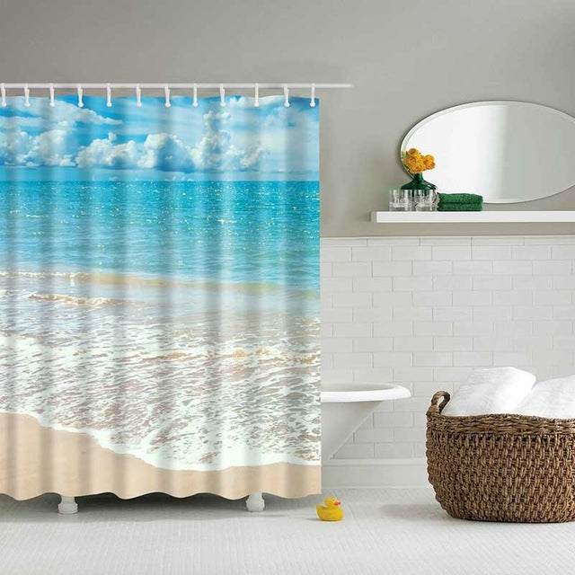 Beach Shower Curtains - Teeznmo