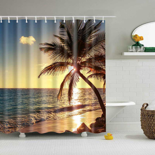 Beach Shower Curtains - Teeznmo