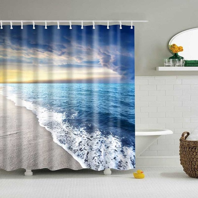 Beach Shower Curtains - Teeznmo