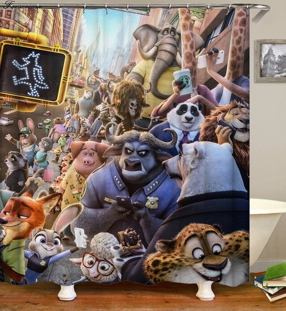 Super Heroes shower curtains - Teeznmo