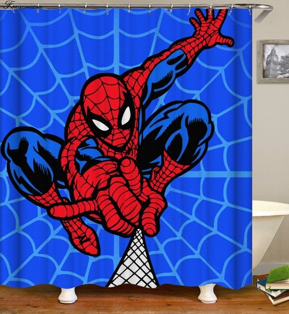 Super Heroes shower curtains - Teeznmo