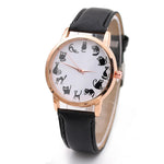 Cat Pattern Black Dial Watch - Teeznmo