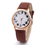 Cat Pattern Brown Dial Watch - Teeznmo