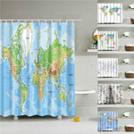 World Maps shower curtains - Teeznmo