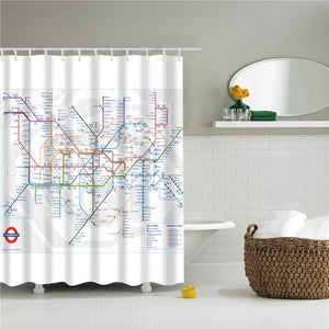 World Maps shower curtains - Teeznmo