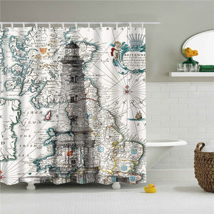 World Maps shower curtains - Teeznmo