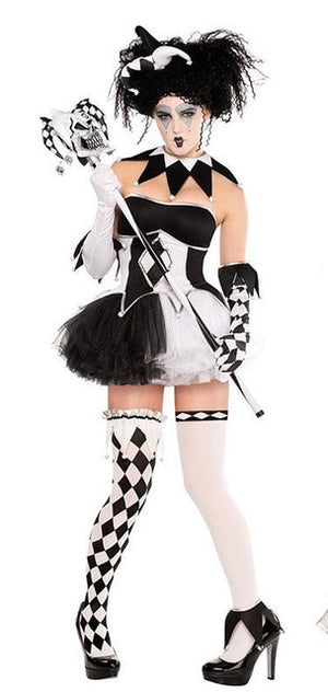 Black and White Jocker Couples Costume